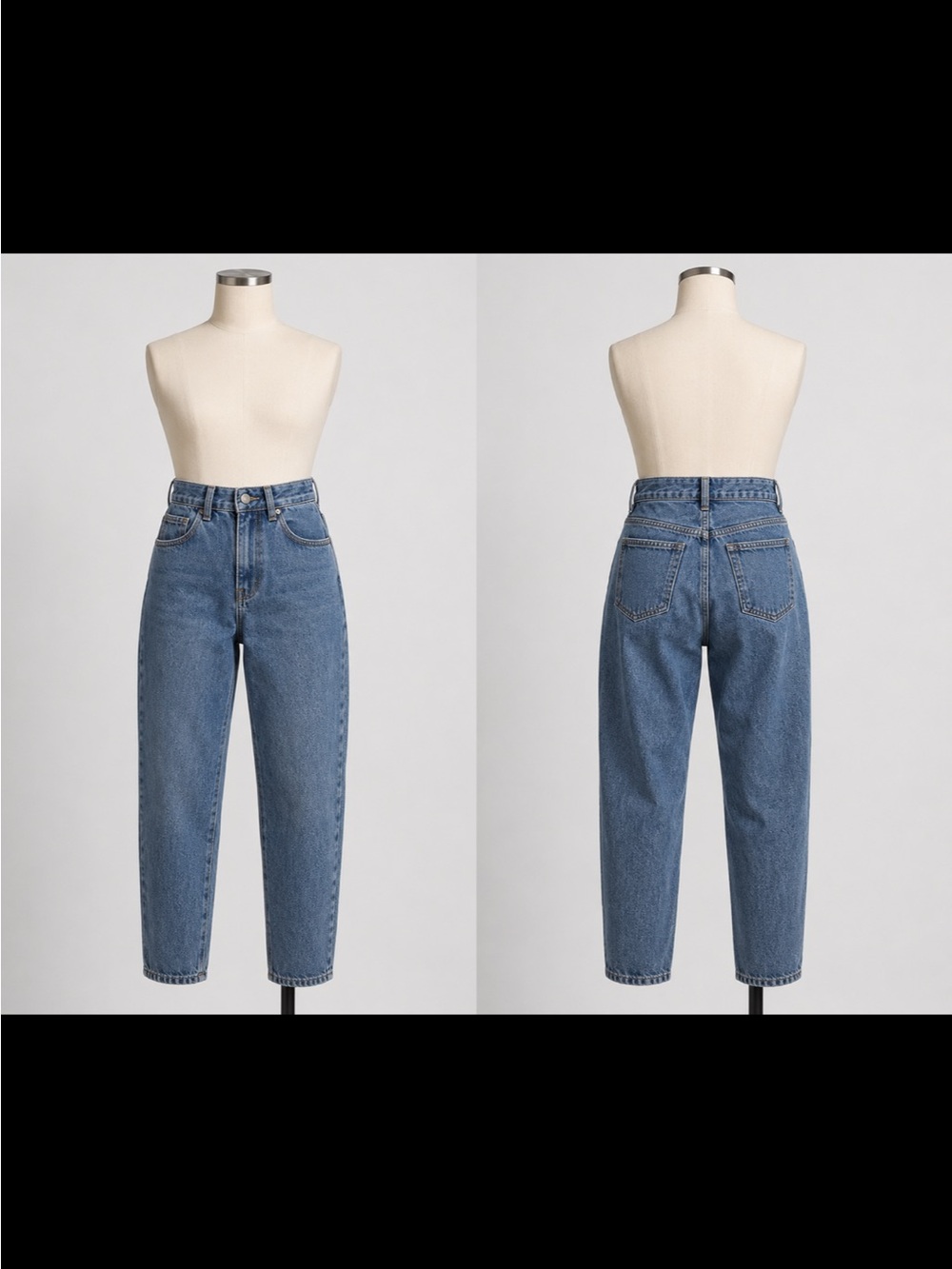 SHEIN Medium Blue Boyfriend Jeans